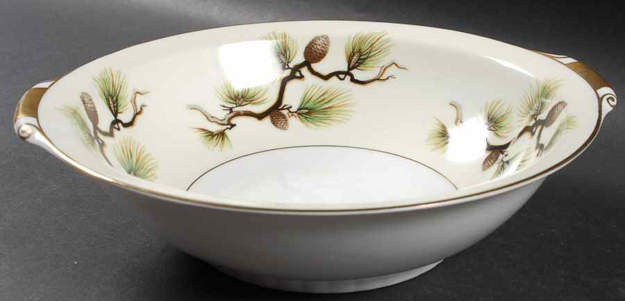 Shasta Pine Cream 9" Round Vegetable Bowl by Narumi-1