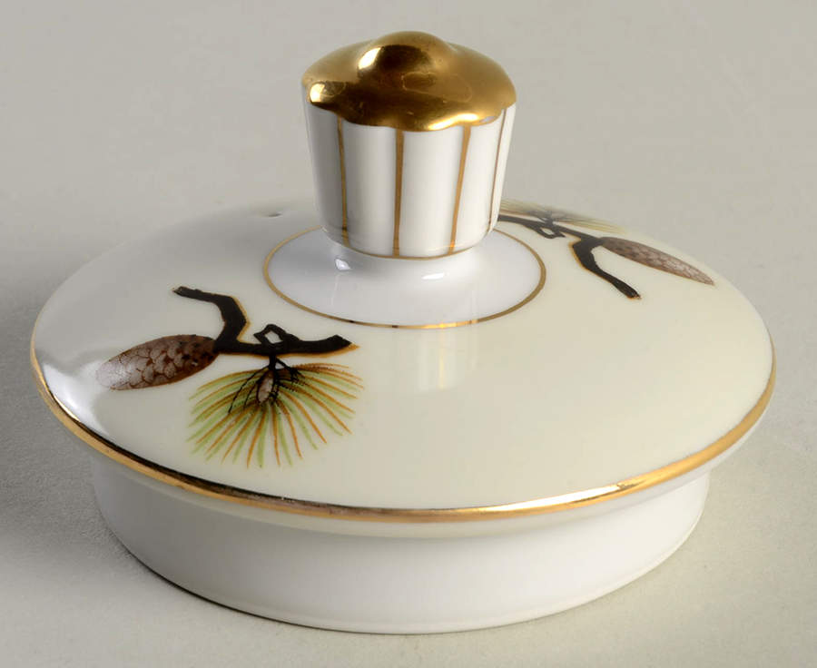 Shasta Pine White Lid for Teapot by Narumi-1