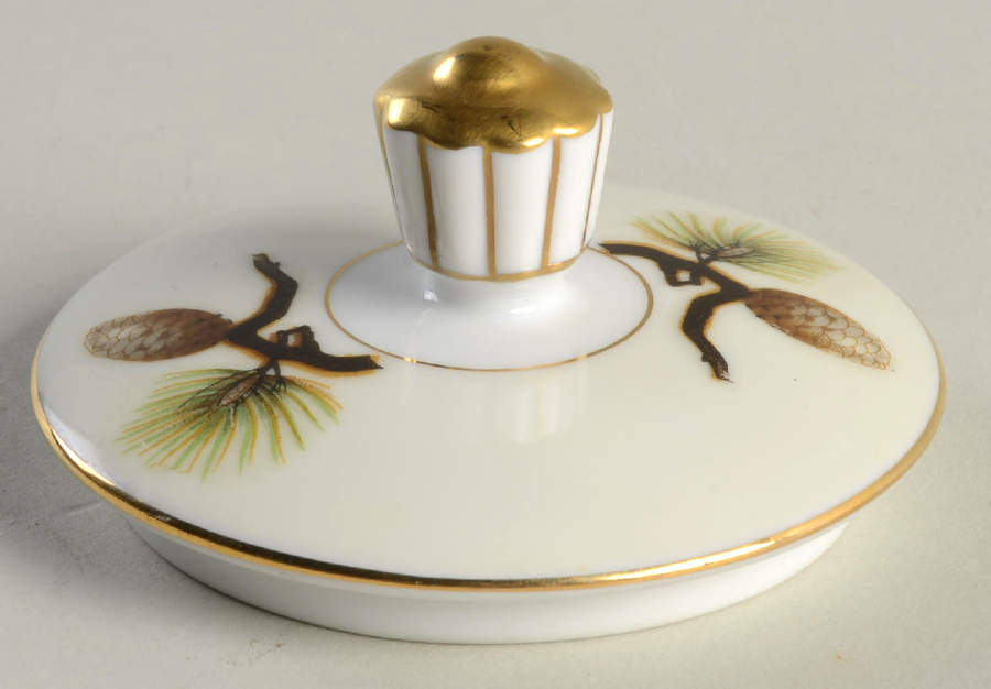 Shasta Pine White Lid for Sugar Bowl by Narumi-1