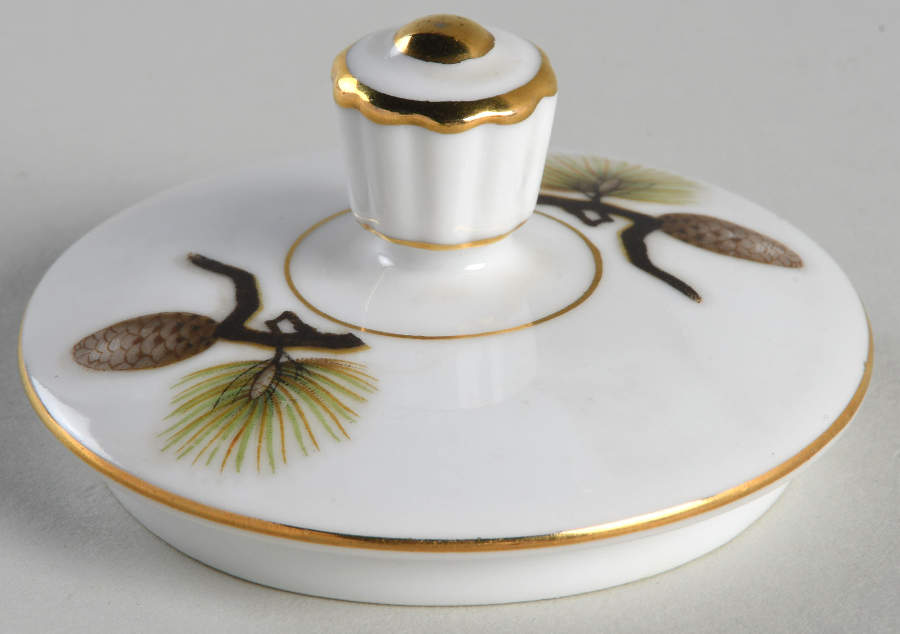 Shasta Pine White Lid for Sugar Bowl by Narumi-1