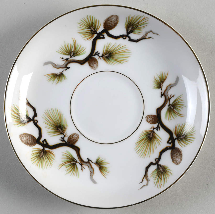 Shasta Pine White Saucer by Narumi-1