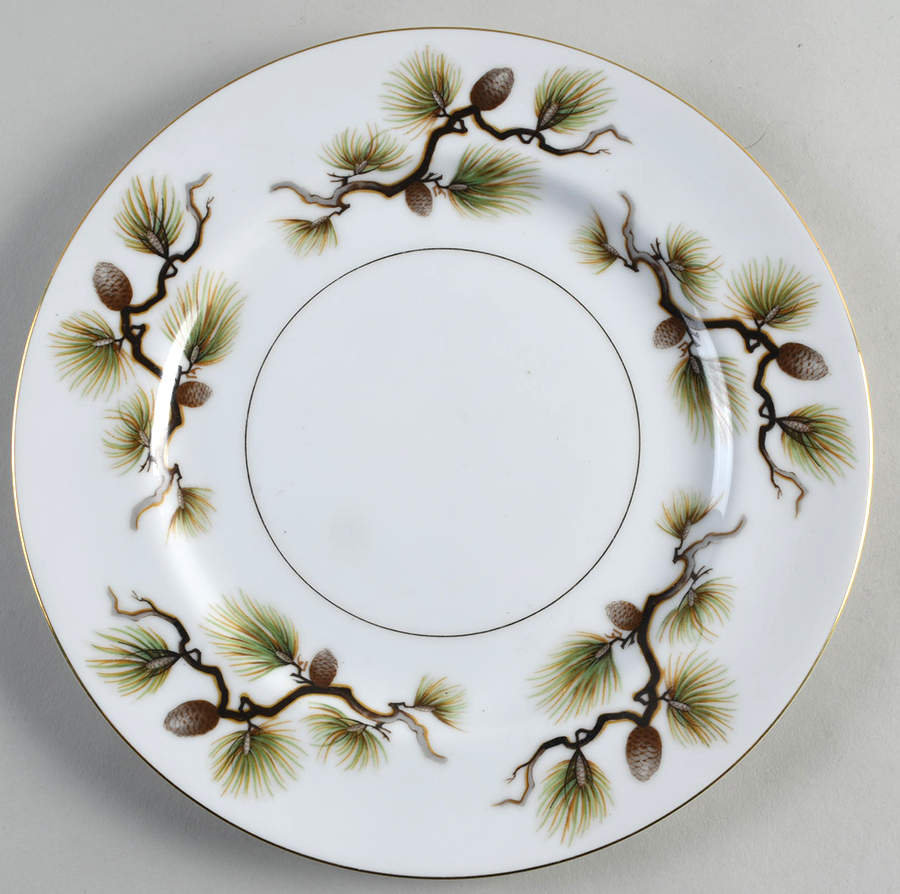 Shasta Pine White Dinner Plate by Narumi-1