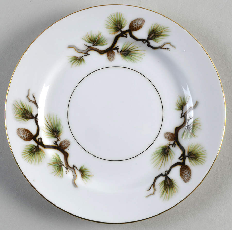 Shasta Pine White Bread & Butter Plate by Narumi-1