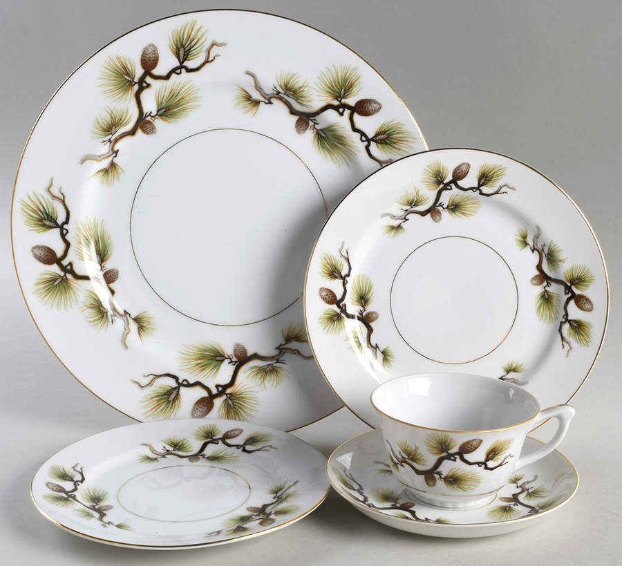 Shasta Pine White 5 Piece Place Setting by Narumi-1