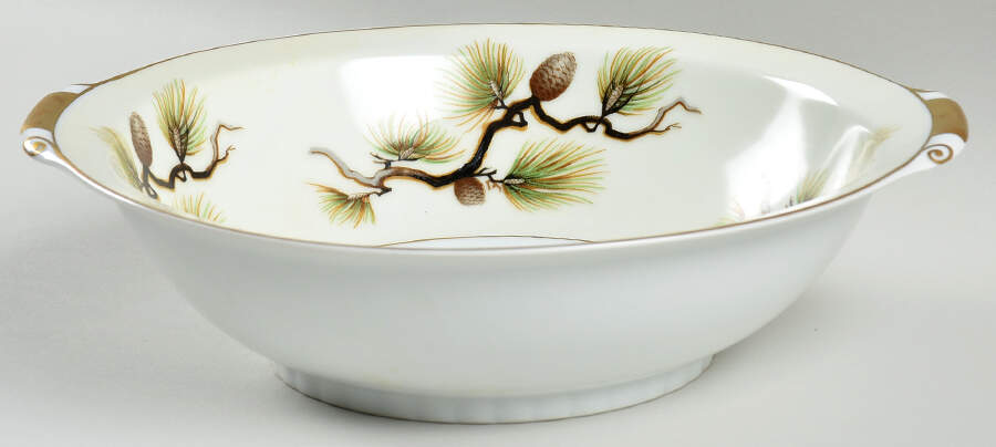 Shasta Pine White 9" Round Vegetable Bowl by Narumi-1