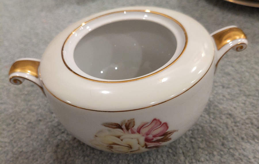 Yellow Rose Sugar Bowl No Lid by Narumi-1