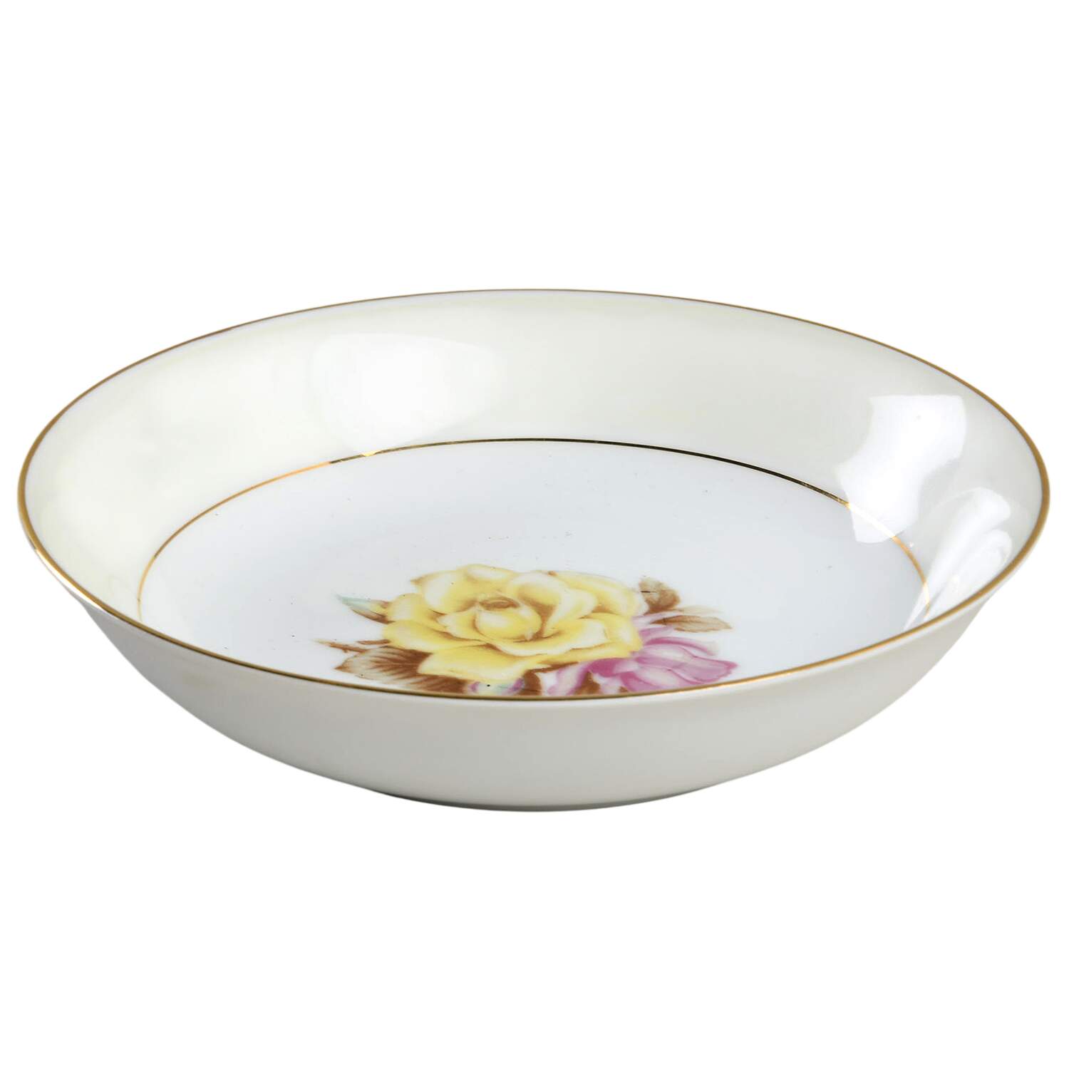 Yellow Rose Fruit/Dessert (Sauce) Bowl by Narumi-1