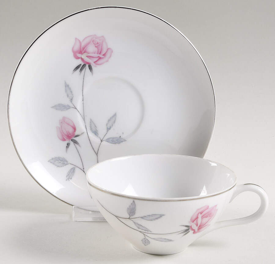 Belair Flat Cup & Saucer Set by Nasco (Japan)-1