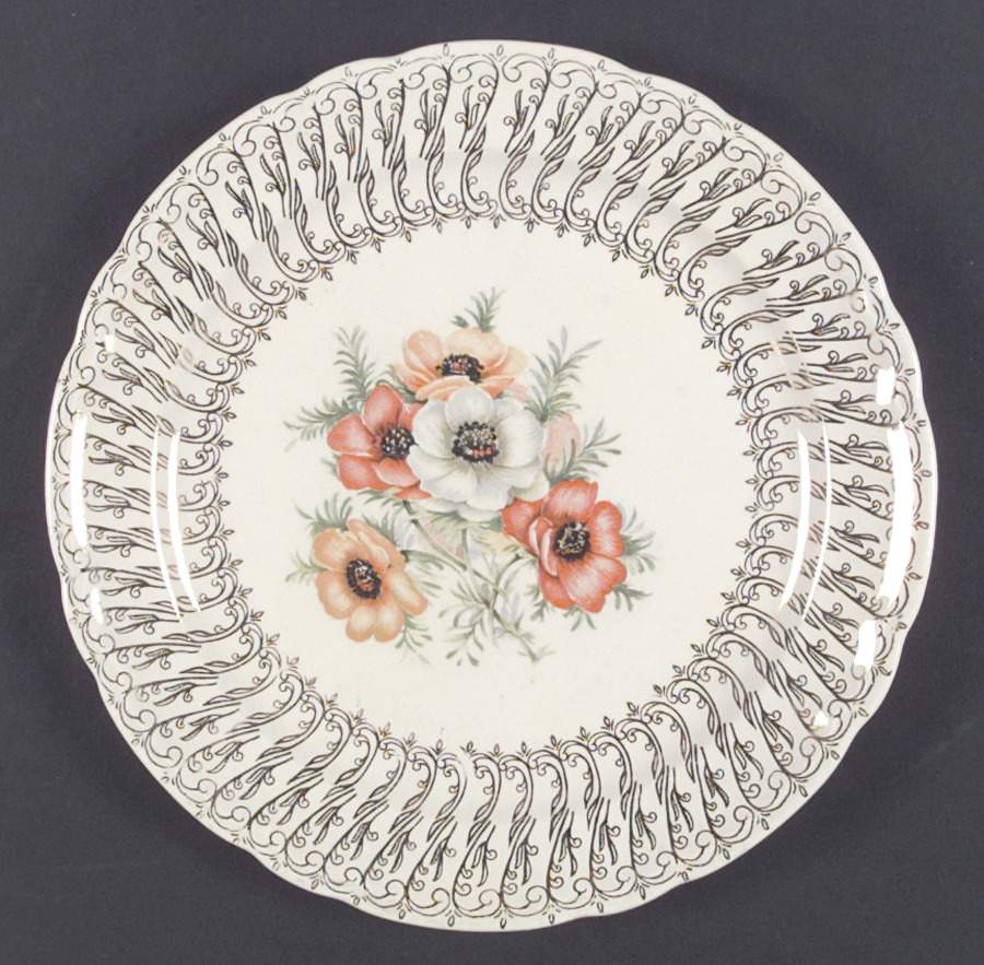 Canterbury Gold Dinner Plate by Nasco (Japan)-1