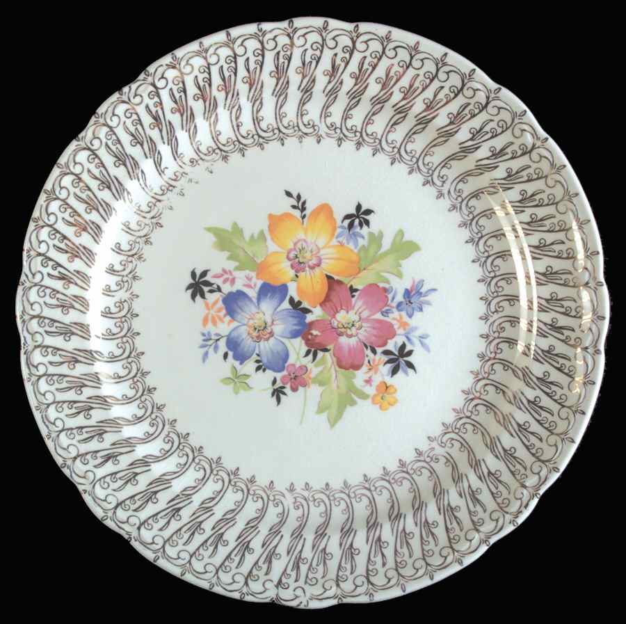 Canterbury Gold Dinner Plate by Nasco (Japan)-1