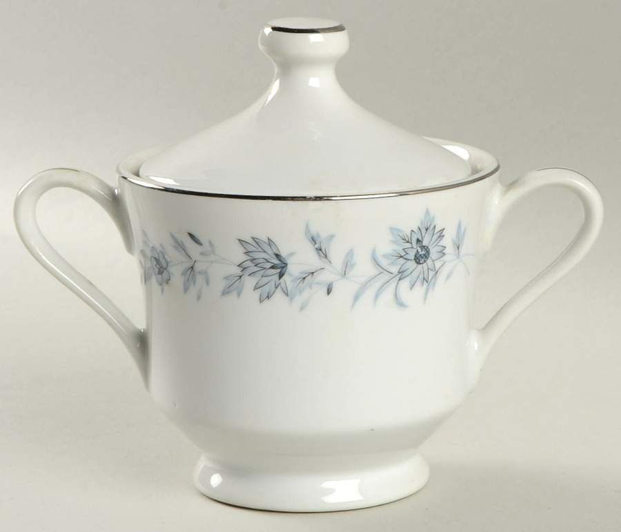 Champlain (Pointed Flowers) Sugar Bowl & Lid by Nasco (Japan)-1