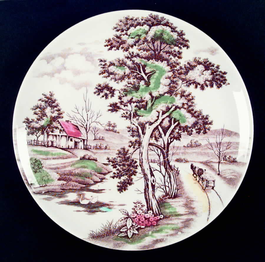 Countryside (Japan) Dinner Plate by Nasco (Japan)-1