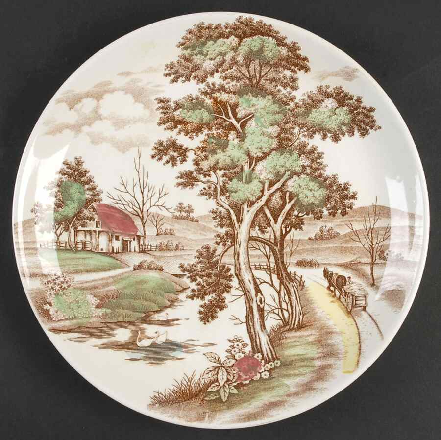 Countryside (Japan) 11" Chop Plate (Round Platter) by Nasco (Japan)-1
