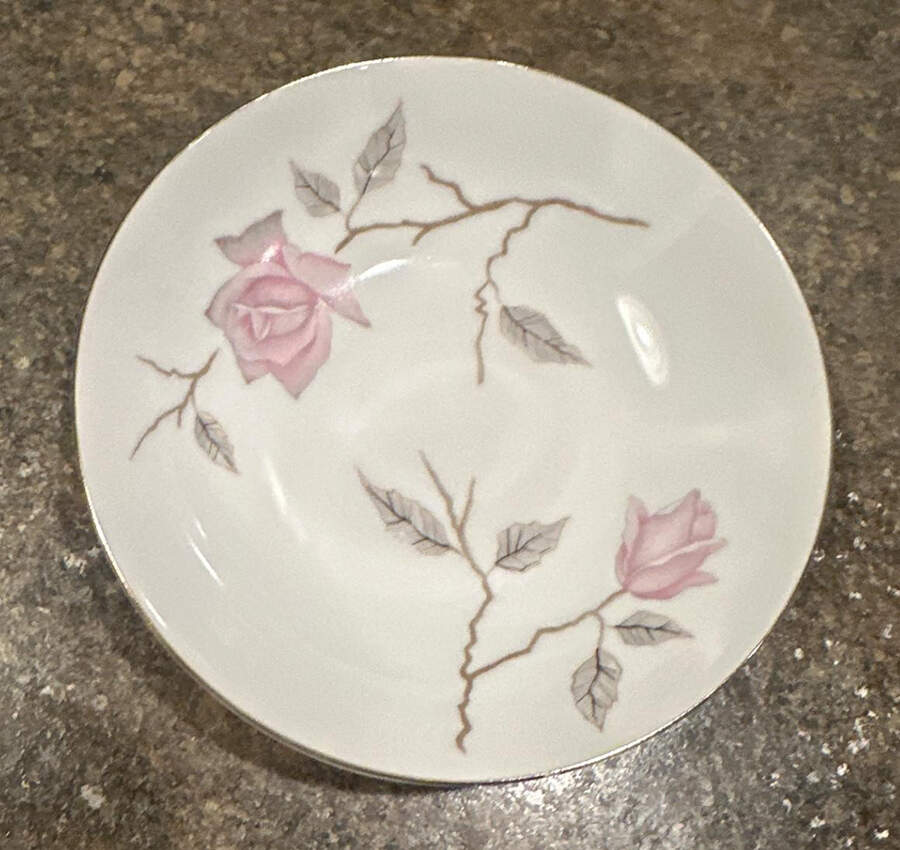 Dawn Rose Fruit/Dessert (Sauce) Bowl by Nasco (Japan)-1