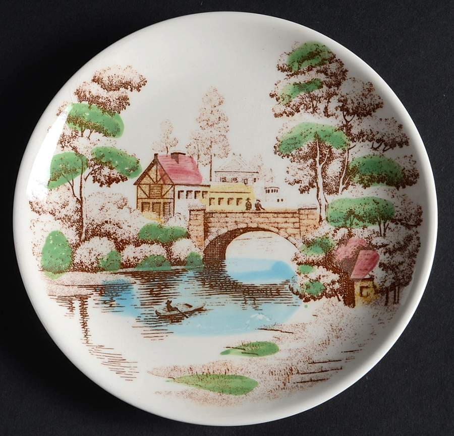 Holiday Bread & Butter Plate by Nasco (Japan)-1
