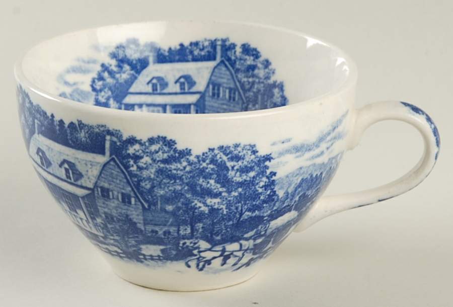 Homestead Blue Flat Cup by Nasco (Japan)-1