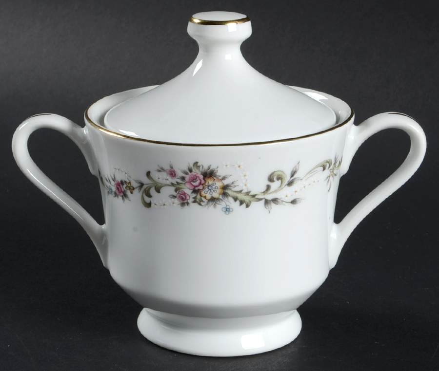 Linda Sugar Bowl & Lid by Nasco (Japan)-1