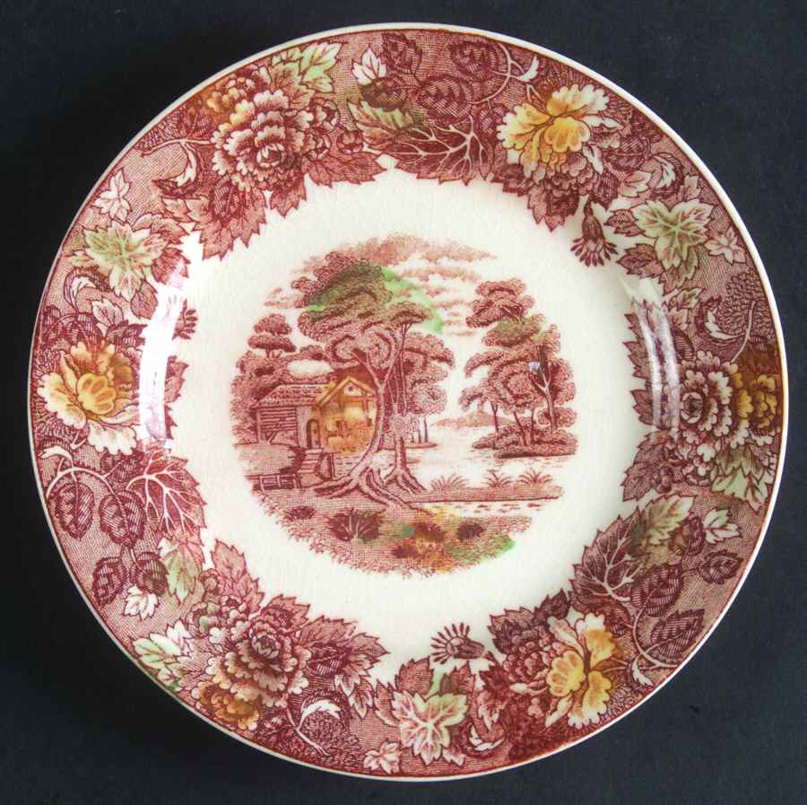 Mountain Woodland Bread & Butter Plate by Nasco (Japan)-1