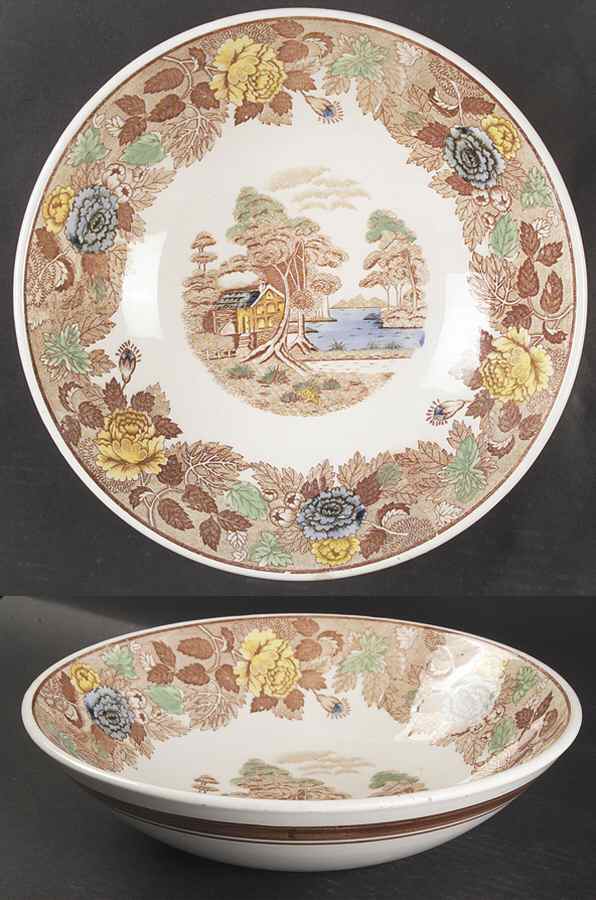 Mountain Woodland Large Fruit Bowl by Nasco (Japan)-1