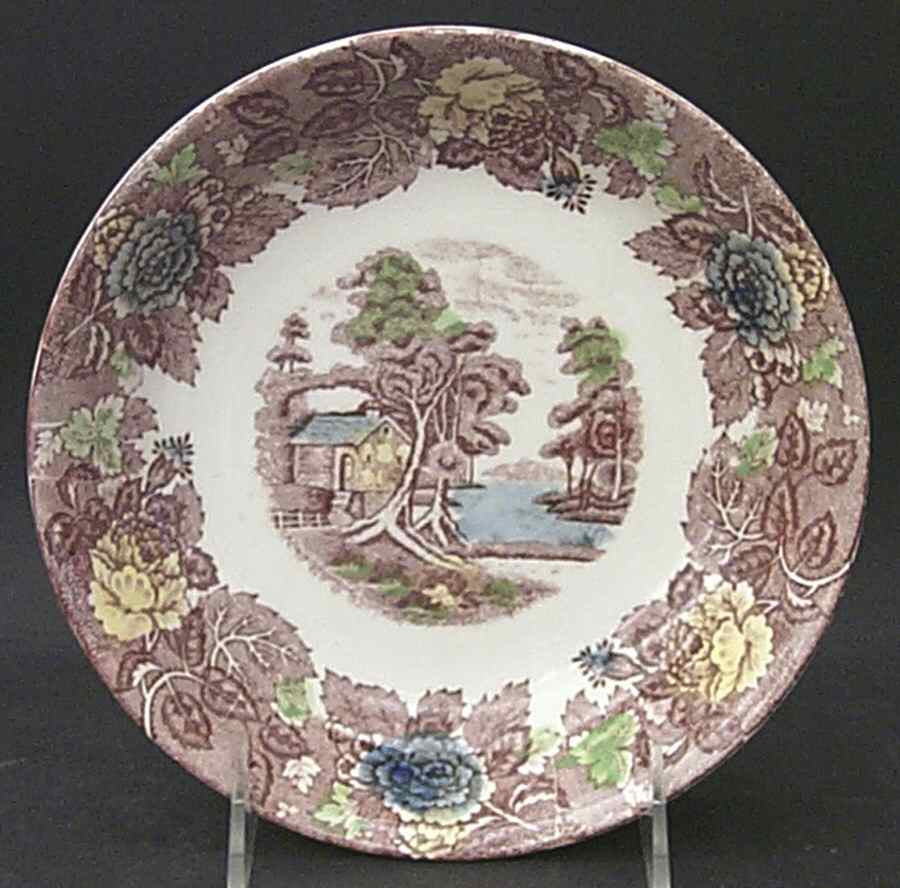 Mountain Woodland Coupe Soup Bowl by Nasco (Japan)-1