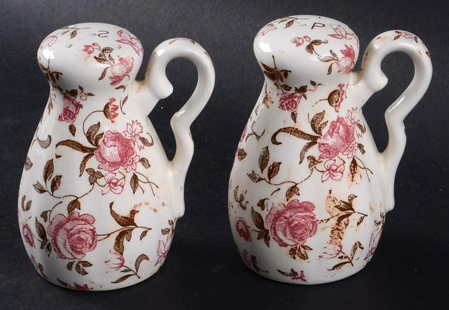 Rose Garden Salt & Pepper Set by Nasco (Japan)-1