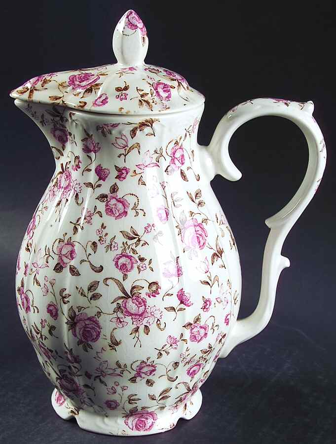 Rose Garden Coffee Pot & Lid by Nasco (Japan)-1