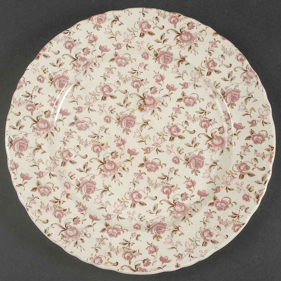 Rose Garden 12" Chop Plate (Round Platter) by Nasco (Japan)-1