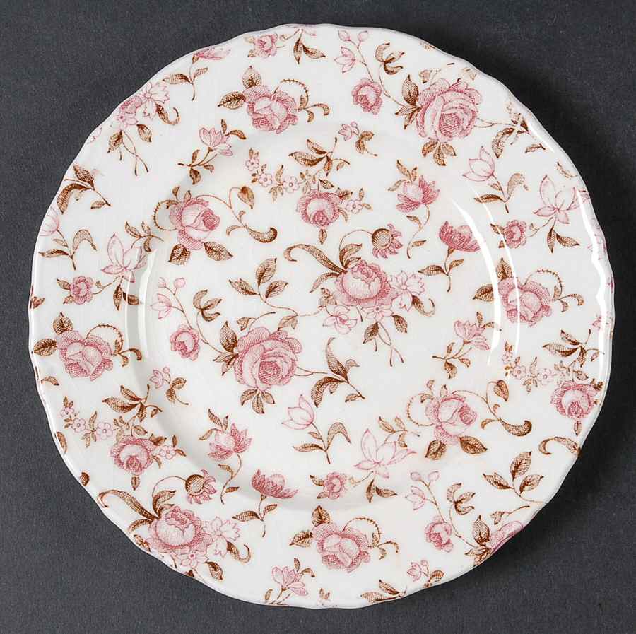 Rose Garden Bread & Butter Plate by Nasco (Japan)-1
