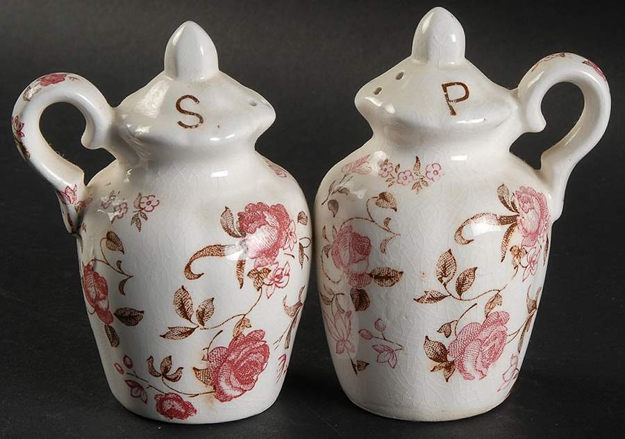 Rose Garden Salt & Pepper Set by Nasco (Japan)-1
