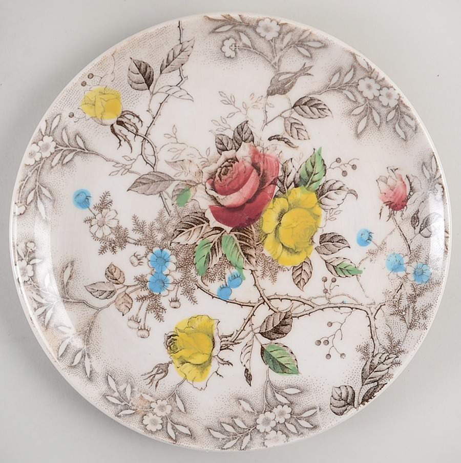 Rosevine Salad Plate by Nasco (Japan)-1