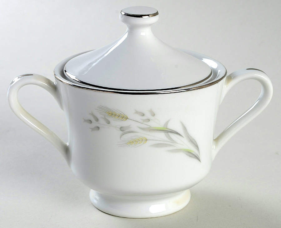 Saxony Sugar Bowl & Lid by Nasco (Japan)-1
