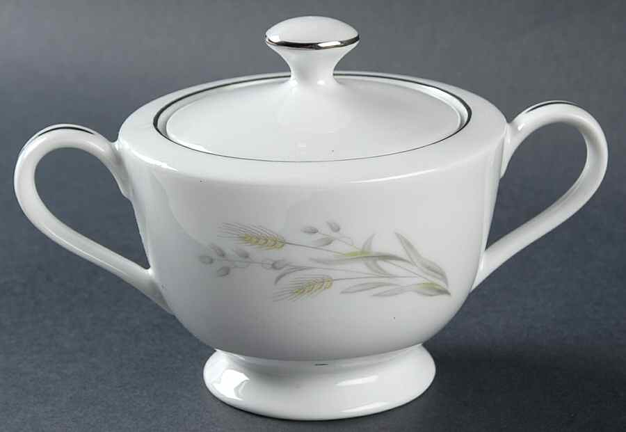 Saxony Sugar Bowl & Lid by Nasco (Japan)-1