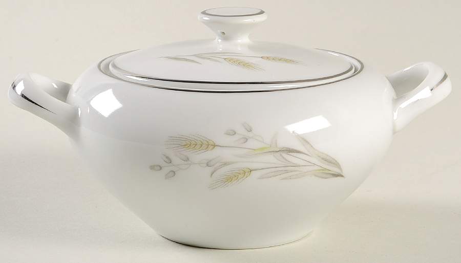 Saxony Sugar Bowl & Lid by Nasco (Japan)-1