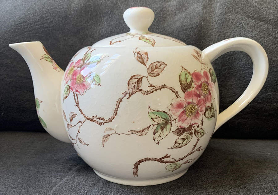 Springtime Musical Teapot & Lid by Nasco (Japan)-1