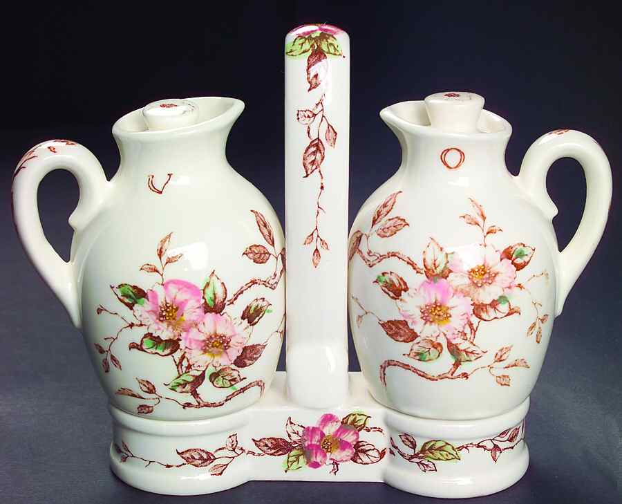 Springtime Vinegar and Oil Tray Set by Nasco (Japan)-1