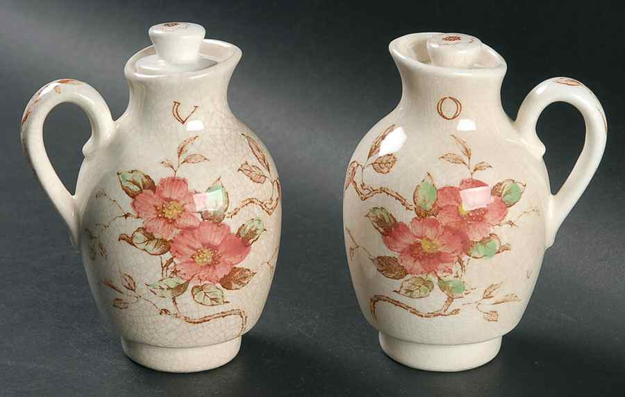 Springtime Vinegar and Oil Set with Stoppers by Nasco (Japan)-1