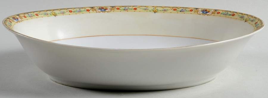 Canterbury Bells 10" Oval Vegetable Bowl by National China-1