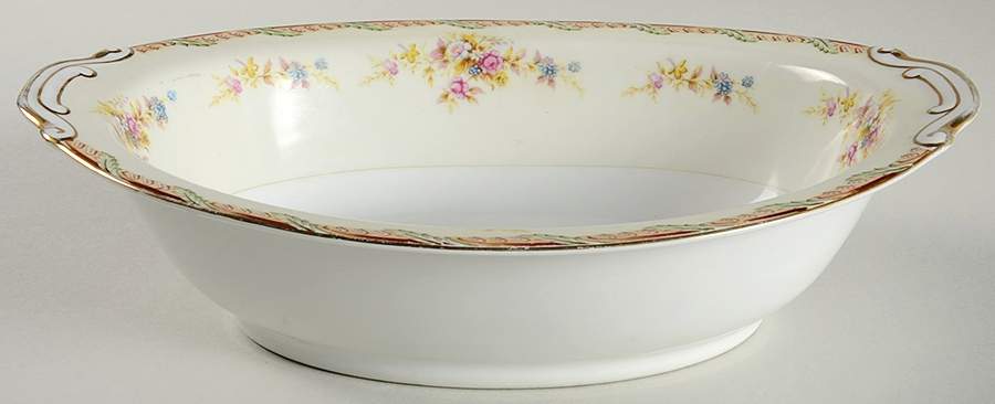 Corinthia 10" Oval Vegetable Bowl by National China-1