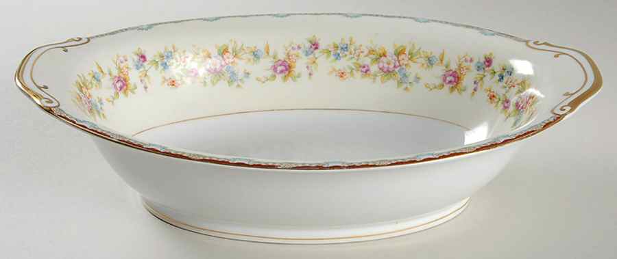 Jeanine 11" Oval Vegetable Bowl by National China-1