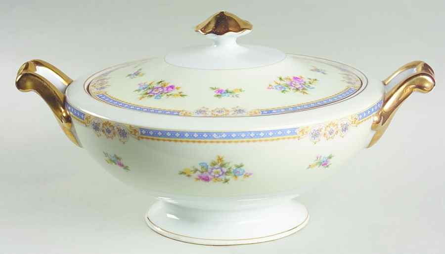 Langley Round Covered Vegetable by National China-1