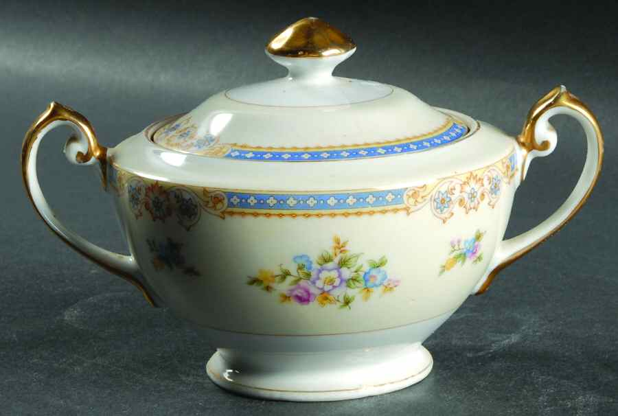 Langley Sugar Bowl & Lid by National China-1