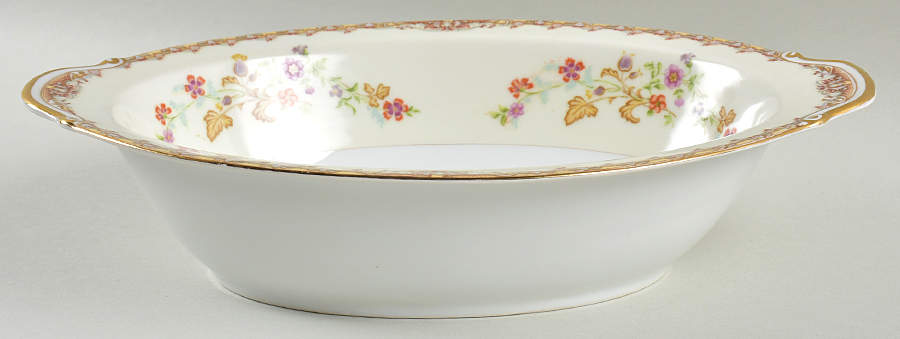L'Automne 11" Oval Vegetable Bowl by National China-1