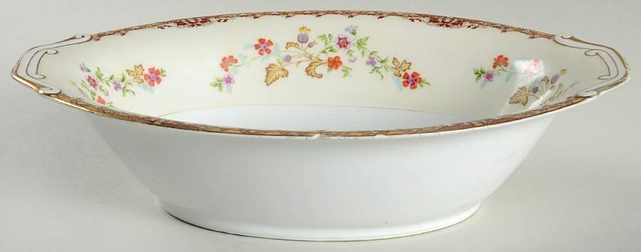 L'Automne 10" Oval Vegetable Bowl by National China-1
