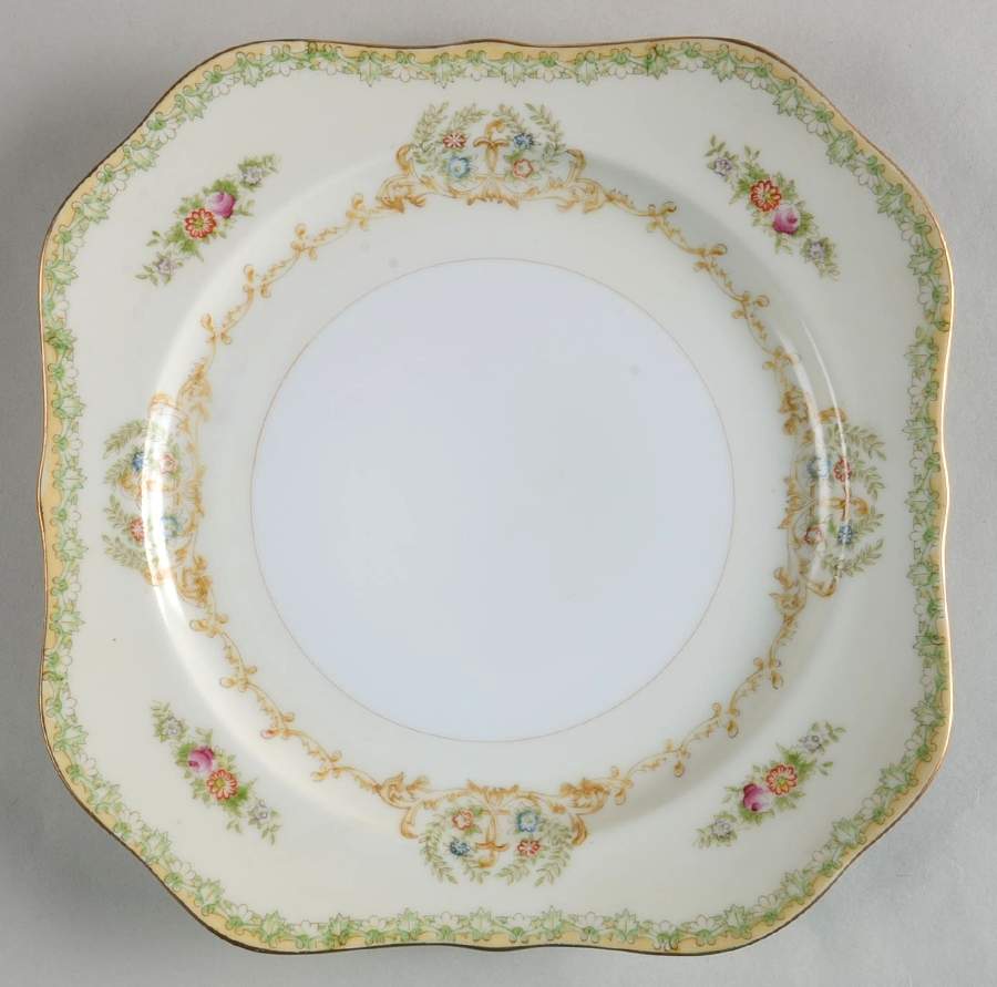 NAT1 Square Luncheon Plate by National China-1