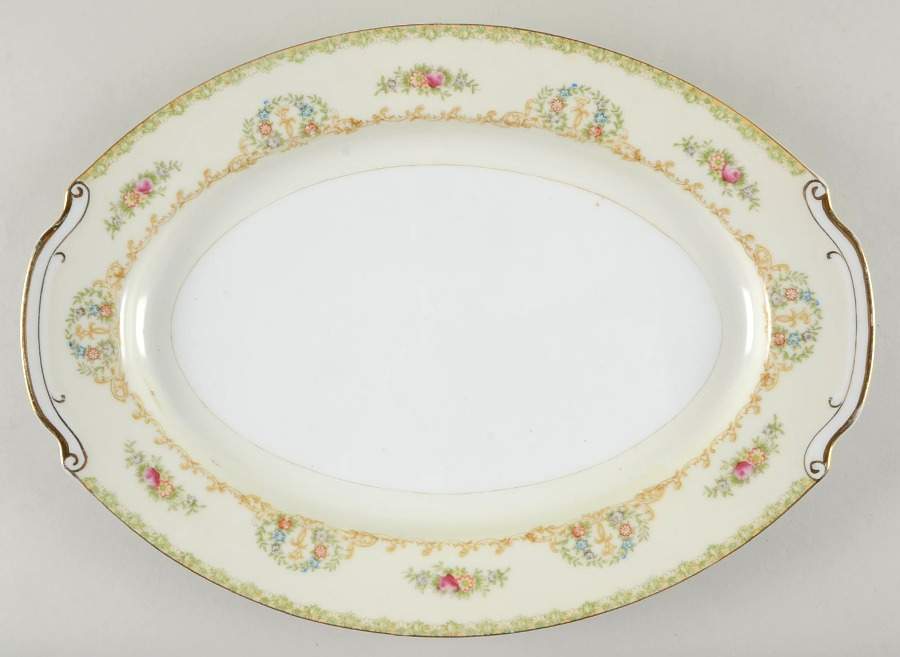 NAT1 15" Oval Serving Platter by National China-1