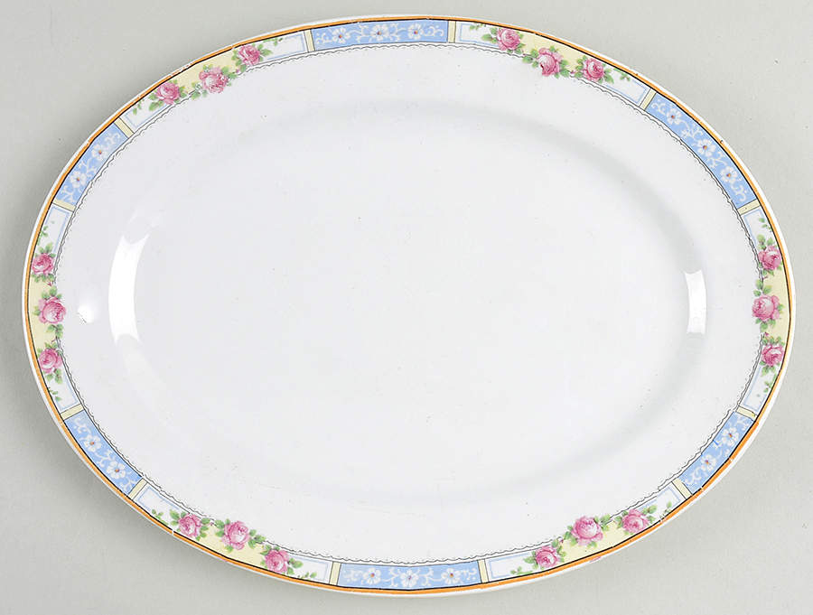 NAT11 11" Oval Serving Platter by National China-1