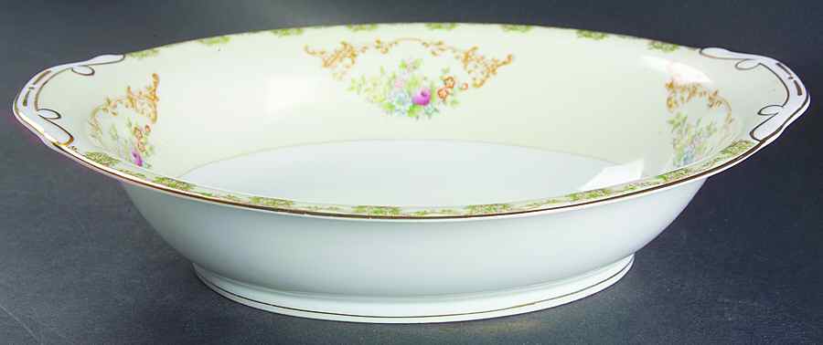 NAT14 11" Oval Vegetable Bowl by National China-1