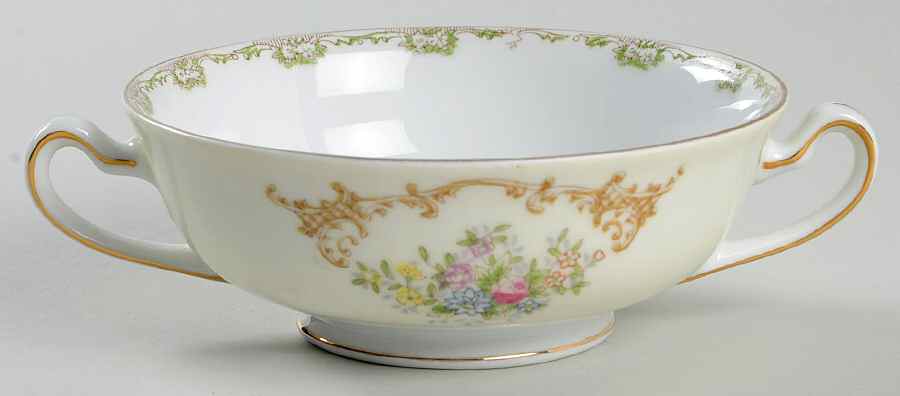 NAT14 Footed Cream Soup Bowl by National China-1