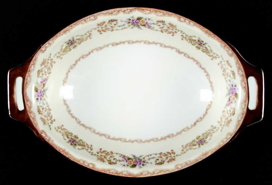 NAT5 11" Oval Vegetable Bowl by National China-1