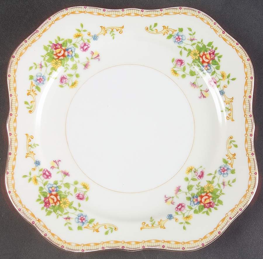 Patricia Square Salad Plate by National China-1